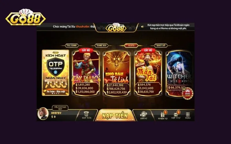 Nổ Hũ GO88 Thiên Đường Game Slot Đổi Thưởng Uy Tín #1 Việt Nam 6 Giao diện của Game nổ hũ Go88 luôn thu hút và bắt mắt người