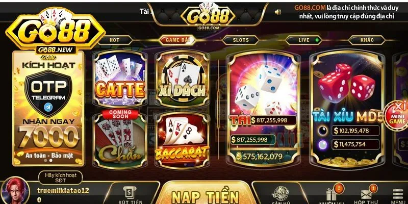 Catte Go88 là cái tên quen thuộc đối với tín đồ đỏ đen Việt Nam