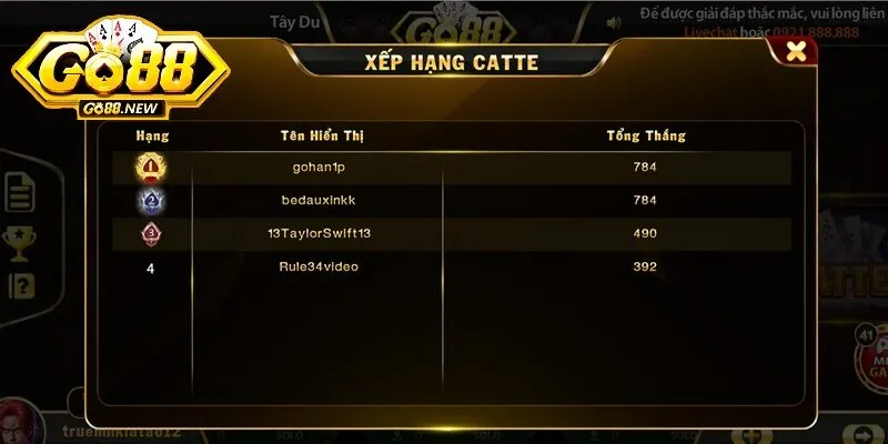 Catte là game bài trí tuệ nên tuyệt đối không đánh tất tay